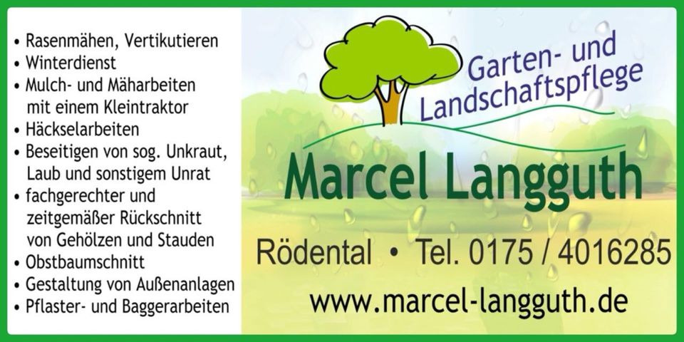 Vorarbeiter, Job Gartenbau, Mitarbeiter in Rödental