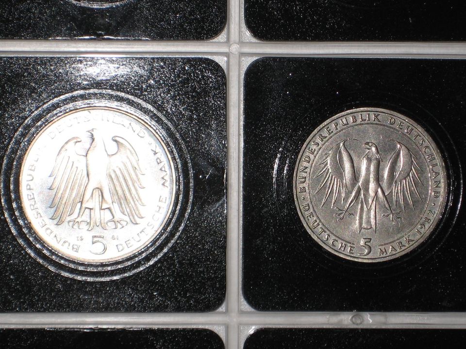 5 Deutsche Mark Silbermünzen in Nürnberg (Mittelfr)