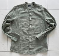 ONLY & SONS Hemd Stehkragen mit Leinen oliv L Nordrhein-Westfalen - Haltern am See Vorschau