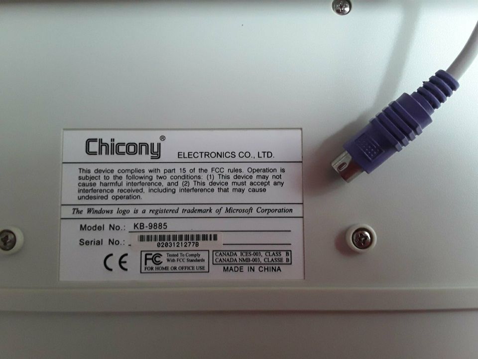 Pc Tastatur Chicony mit PS2 Stecker in Sindelfingen