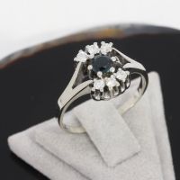 WERT 1390 € BRILLANT SAPHIR RING 585er/14K WEIßGOLD vxlt K82688 Essen - Altenessen Vorschau