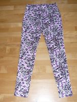 Leggings ~ H&M ~ Gr. S ~ lila-schwarz gem. ~ Blumen ~ wNEU! Hessen - Schaafheim Vorschau