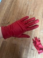 Leder Handschuhe vintage rot M 7 Lederhandschuhe Hamburg-Nord - Hamburg Winterhude Vorschau