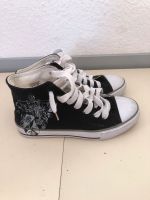 Schwarz Weiße High Top Sneaker 37 Damen Schuhe Gebraucht Hessen - Darmstadt Vorschau