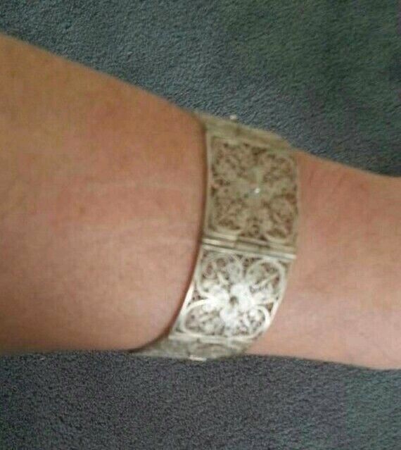 800 Silber Armband /filigran prächtige verziehung Vintage alt in Rosenberg