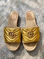 Gucci Espadrilles Sandalen Gold Bayern - Würzburg Vorschau
