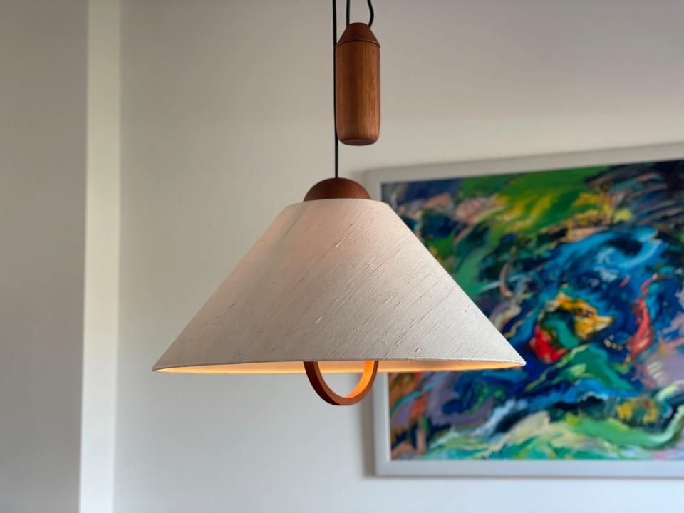 60er Danish design Deckenleuchte Vintage Pendelleuchte Teak in Bremen