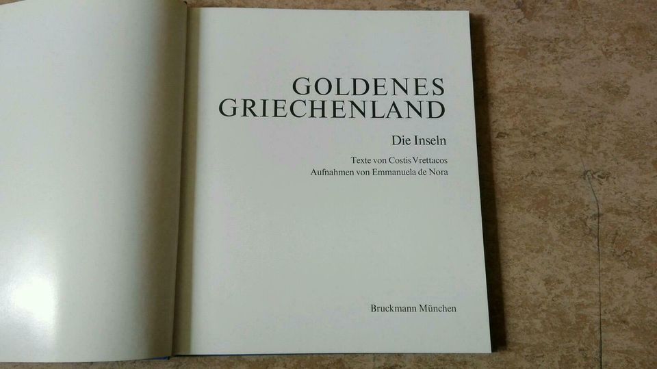 Buch "GOLDENES GRIECHENLAND. Die Inseln." Emmanuela de Nora. Gebr in Fulda