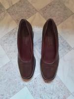 Absatzschuhe Leder dunkelbraun Sachsen - Mülsen Vorschau