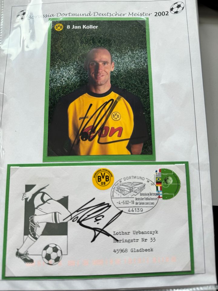 BVB Sammlung Autogrammkarten/Briefe Sticker in Dortmund