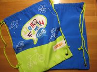 2 x Rucksack Sportbeutel blau grün Hello Family Club Brandenburg - Teltow Vorschau