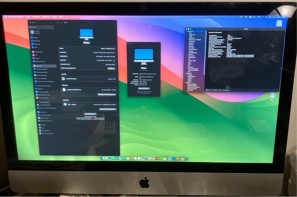 Apple ❗️iMac 27“ 11,1 Quad i7 2,8 ghz 240 SSD 10gb Computer in Hamburg