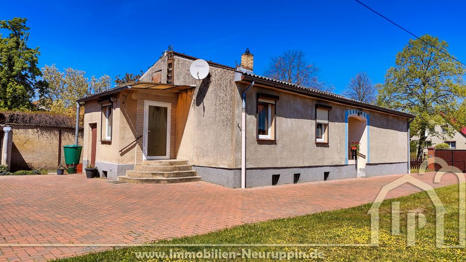 Gepflegtes Einfamilienhaus mit Keller und Nebengebäuden in Märkisch Linden - Werder in Märkisch Linden