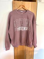Oversized Pullover / Hoodie USA/Amerika lila/braun/weiß M/L Hessen - Heuchelheim Vorschau