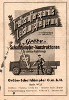 Gröbe Schalldämpfer Berlin  Werbung Reklame Vintage-Deko 1951 Baden-Württemberg - Steinen Vorschau