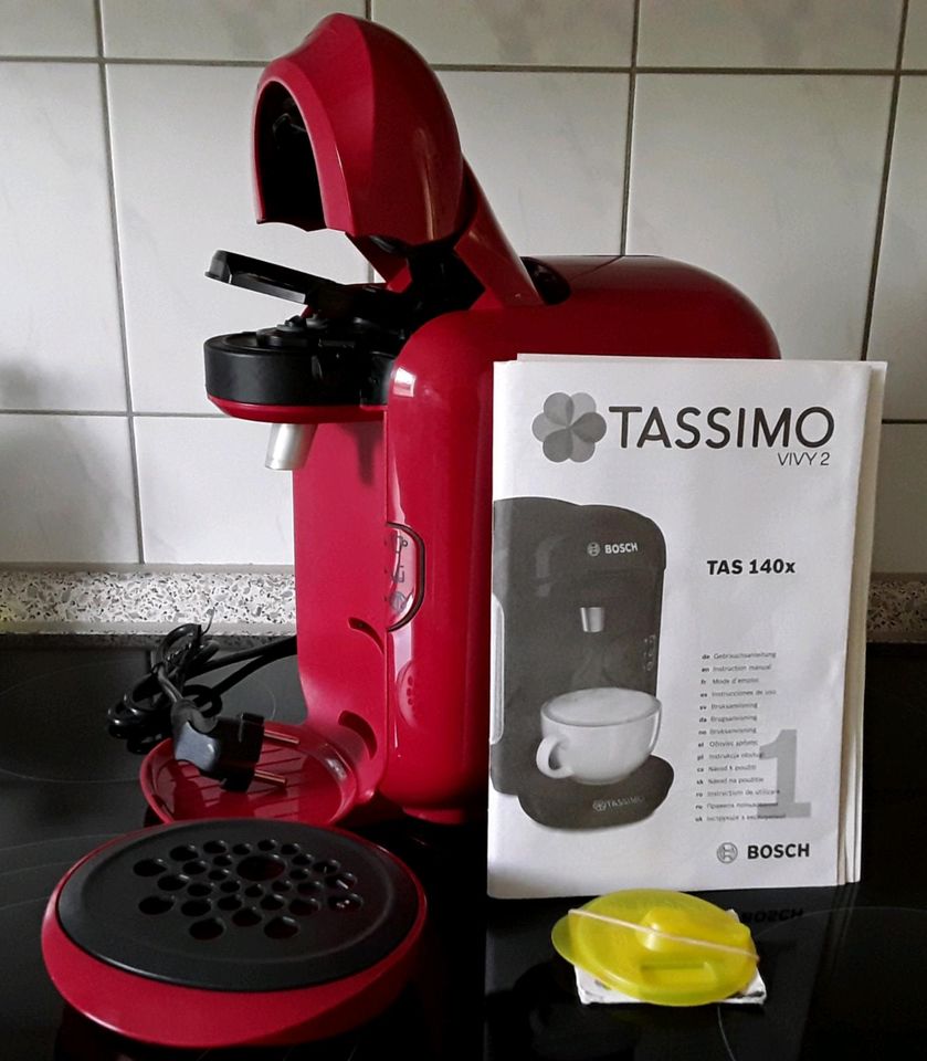 TASSIMO BOSCH VIVY 2 Kaffeepatmaschiene rot/ schwarz in Berlin