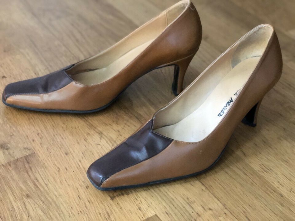 Hellbraun/dunkelbraune Pumps, Leder, Größe 37,5/38 in Frankfurt am Main -  Nordend | eBay Kleinanzeigen ist jetzt Kleinanzeigen