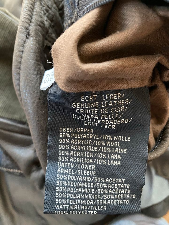 Herren Tapper Lederjacke XL 54 schwarz in Düsseldorf