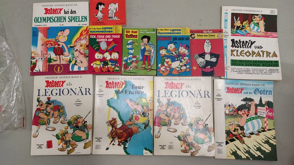 Alte Comics Asterix Donald Duck Schlümpfe Fix+Foxi Sammlung 60 70 in Mainz