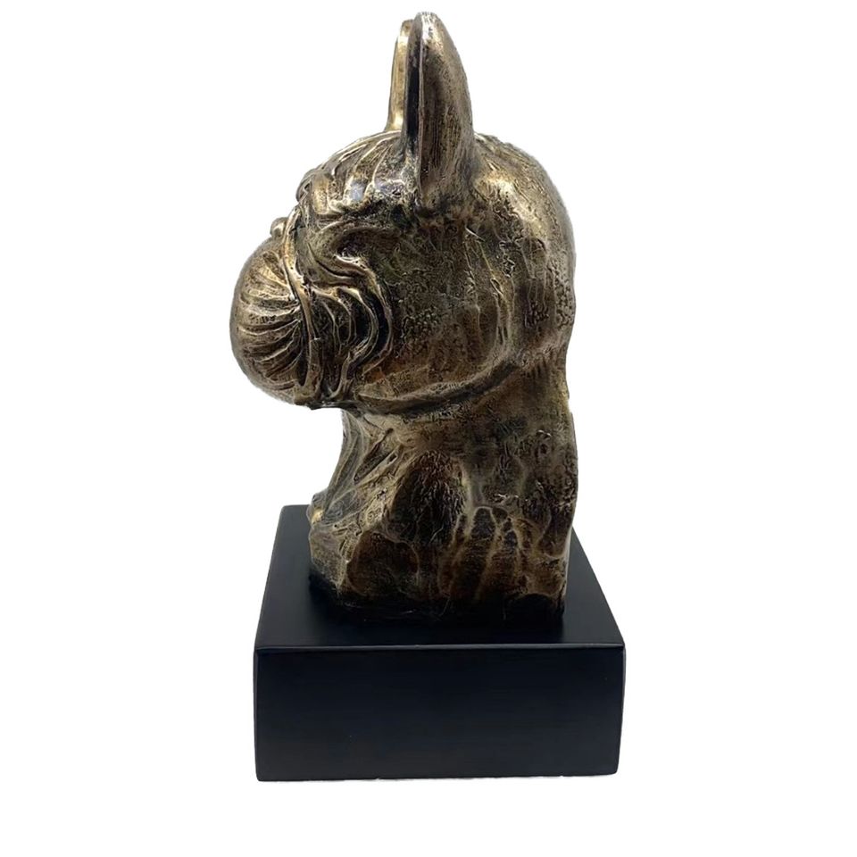 Hund Statue 13 Französische Bulldogge Bronze Harz Skulptur Figur in Karben