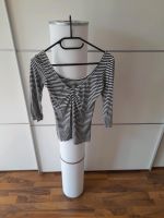 BERSHKA Shirt 3/4 Arm schwarz-weiß gestreift Berlin - Zehlendorf Vorschau