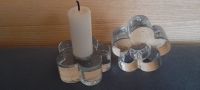 2 Kerzenhalter aus Glas Blumenform Bayern - Freystadt Vorschau