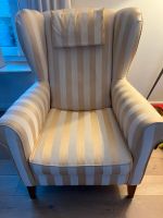 Ohrensessel beige/gestreift Nordrhein-Westfalen - Kierspe Vorschau