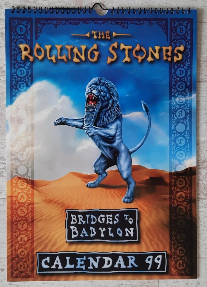 Rolling Stones. Wand-Kalender. Bridges to Babylon 1999 in Radebeul