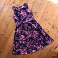 Kleid festlich M dunkelblau rosé Blumen Weihnachten Silvester Bayern - Türkheim Vorschau