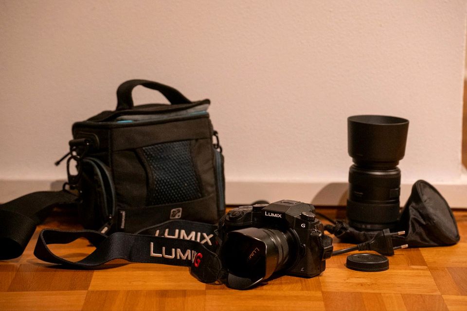 Lumix DMC-G70 mit zwei Objektiven, Tasche, Handstativ in Ulm
