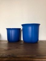 2x Blumentopf BLAU groß Ø 23cm + mittel Ø 19cm gemarkt getöpfert Niedersachsen - Hatten Vorschau