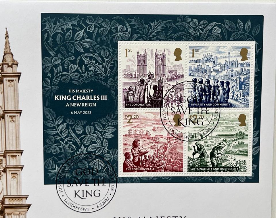 King Charles III £5 Coin Cover 2023 Numisbrief Großbritannien in Bremen