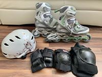 Rollerblades / Inlineskater Damen Gr. 38 mit Helm & Schonern Nordrhein-Westfalen - Nörvenich Vorschau