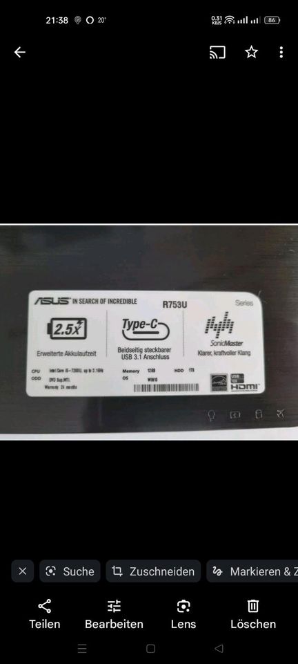 Asus Laptop 17 Zoll in Heilbronn