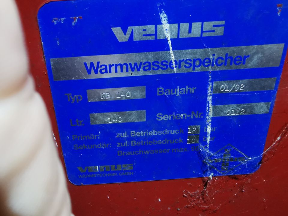 Warmwasserboiler in Pausa/Vogtland