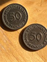 50 Pfennig Münzen  BANK DEUTSCHER LÄNDER  2 Münzen 1949  G/ J Hessen - Kassel Vorschau