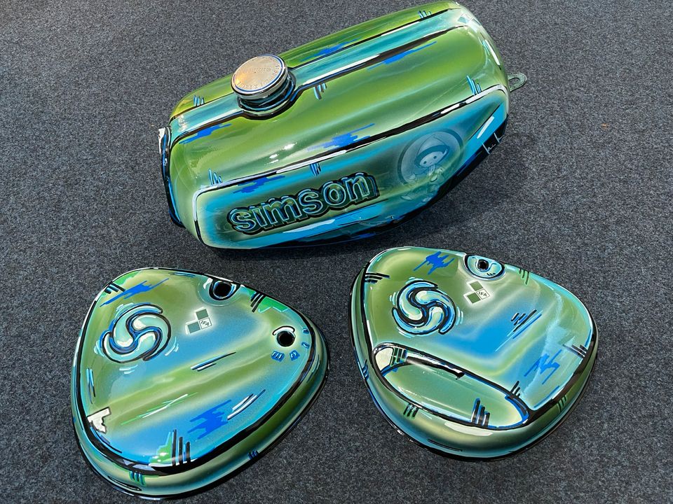 Simson S50 S51 Tankset Airbrush Comic Style nach Kundenwunsch in Witzenhausen