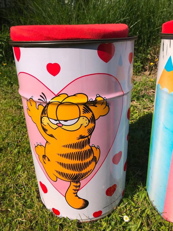 2 Sitztonnen Aufbewahrung Spielzeug Riesendose Garfield in Baindt