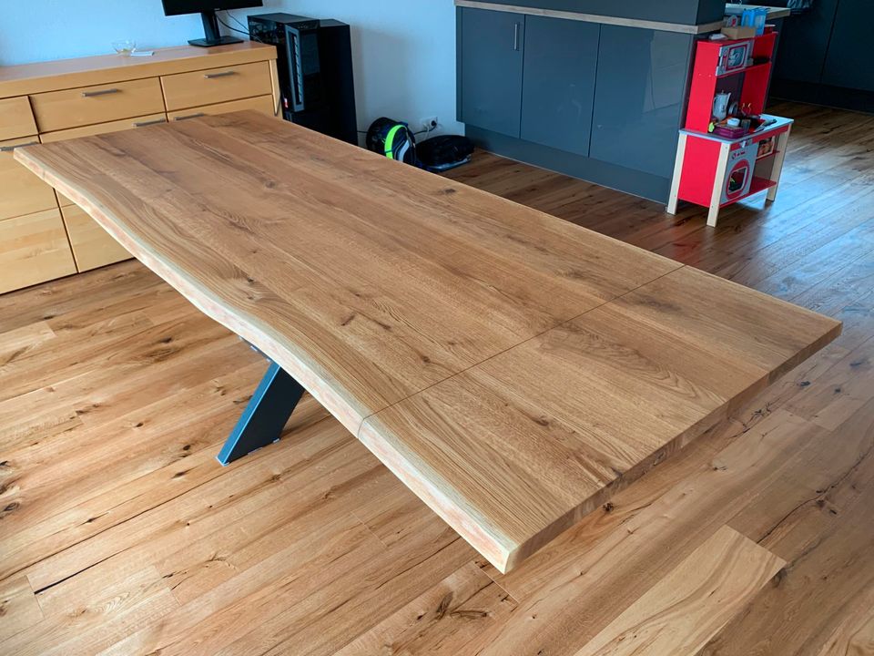 Massiv Eiche Tisch Baumtisch Ausziehbar Esstisch 200-240x100cm in Königswinter