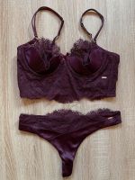 Unterwäsche Set Hunkemöller Noir lila Spitze BH Slip  75B S Baden-Württemberg - Nürtingen Vorschau