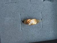 333 Gold Ring mit kleinen Diamanten Saarland - Homburg Vorschau