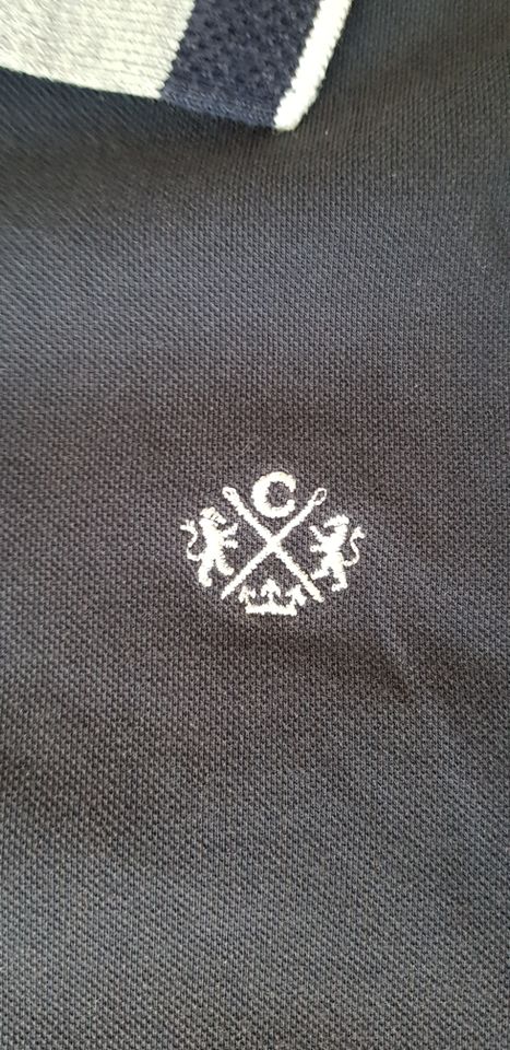 Camp David Poloshirt Gr.L Herren Blau/Grau Kurzarm Stickerei in Nürnberg (Mittelfr)