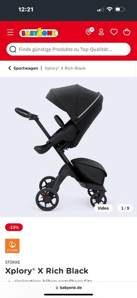 Stokke „Xplory“ Kinderwagen / schwarz in Köln