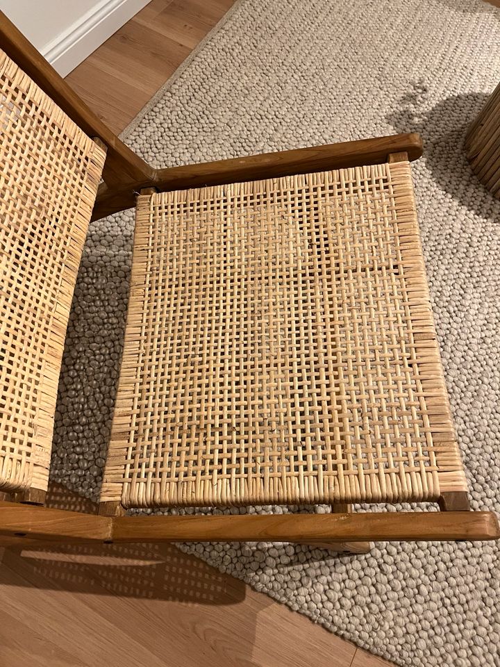 Rattan Stuhl Sitzmöbel Holz wie neu in Laer