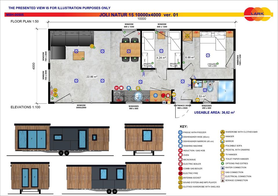 Mobilheim / Modulhaus / Tinyhaus Neu Winterfest Lark Joli KfW40 GeG konform in Hamburg