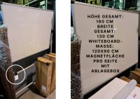 Whiteboard Magnetwand auf Rollen und Drehbar schwenkbar 180x130 Brandenburg - Großbeeren Vorschau