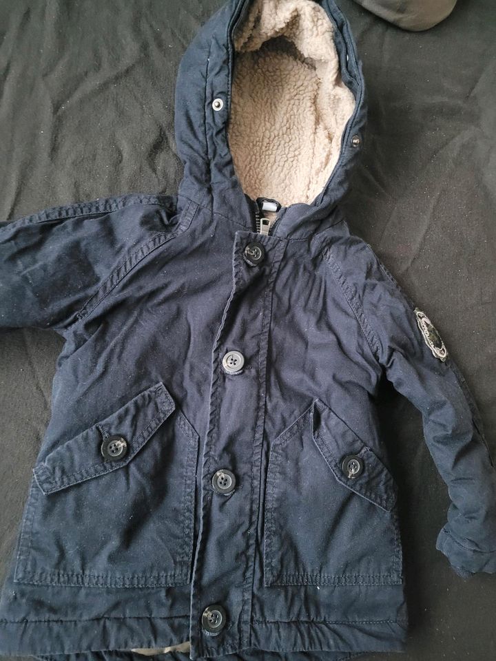 Kinder Jacke Blau Gr. 86/92 Baby unisex warm Winterjacke gefütter in Rheine