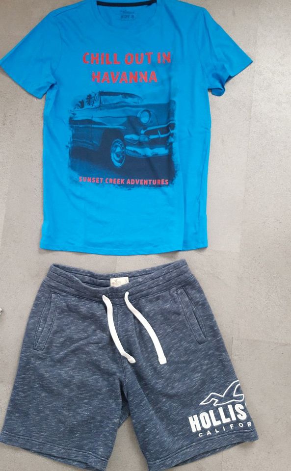 T-Shirt und Shorts Hollister Größe S in Aerzen