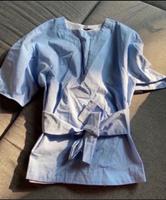 Blaue Bluse mit integriertem Gürtel / Mango Walle - Handelshäfen Vorschau
