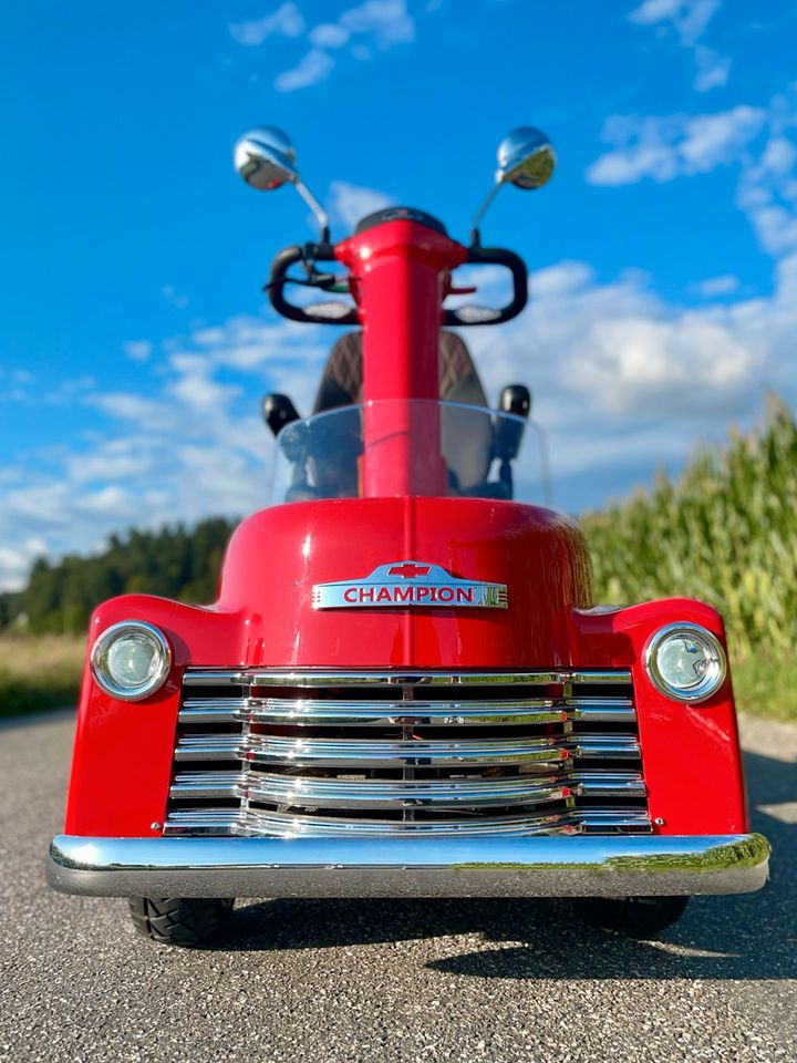 Elektromobil Champion E-Pickup Seniorenmobil rot Vorführer in Pyrbaum